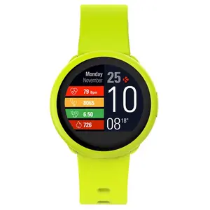 MyKronoz ZeRound3 Lite Smartwatch with Full Round AMOLED Touchscreen - (YELLOW)