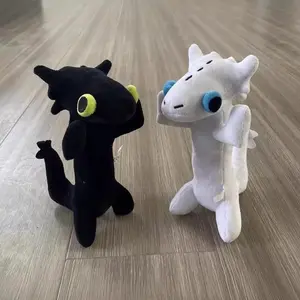 25cm How To Cartoon Train Your Dragon Kawaii Cartoon Toothless Light Fiend Toy Backpack Pendant Cute Decor Birthday Gift Toy