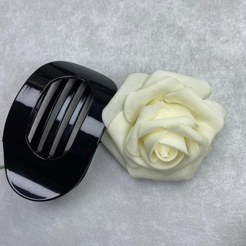 Trendy Hair Accessories – 6-Pack Flat No-Crease Hair Clips, Matte Acrylic Barrettes for Women & Girls, Strong Hold for Any Occasion