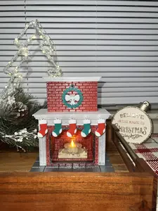 Fireplace Tealight, Chimney Decoration for Christmas
