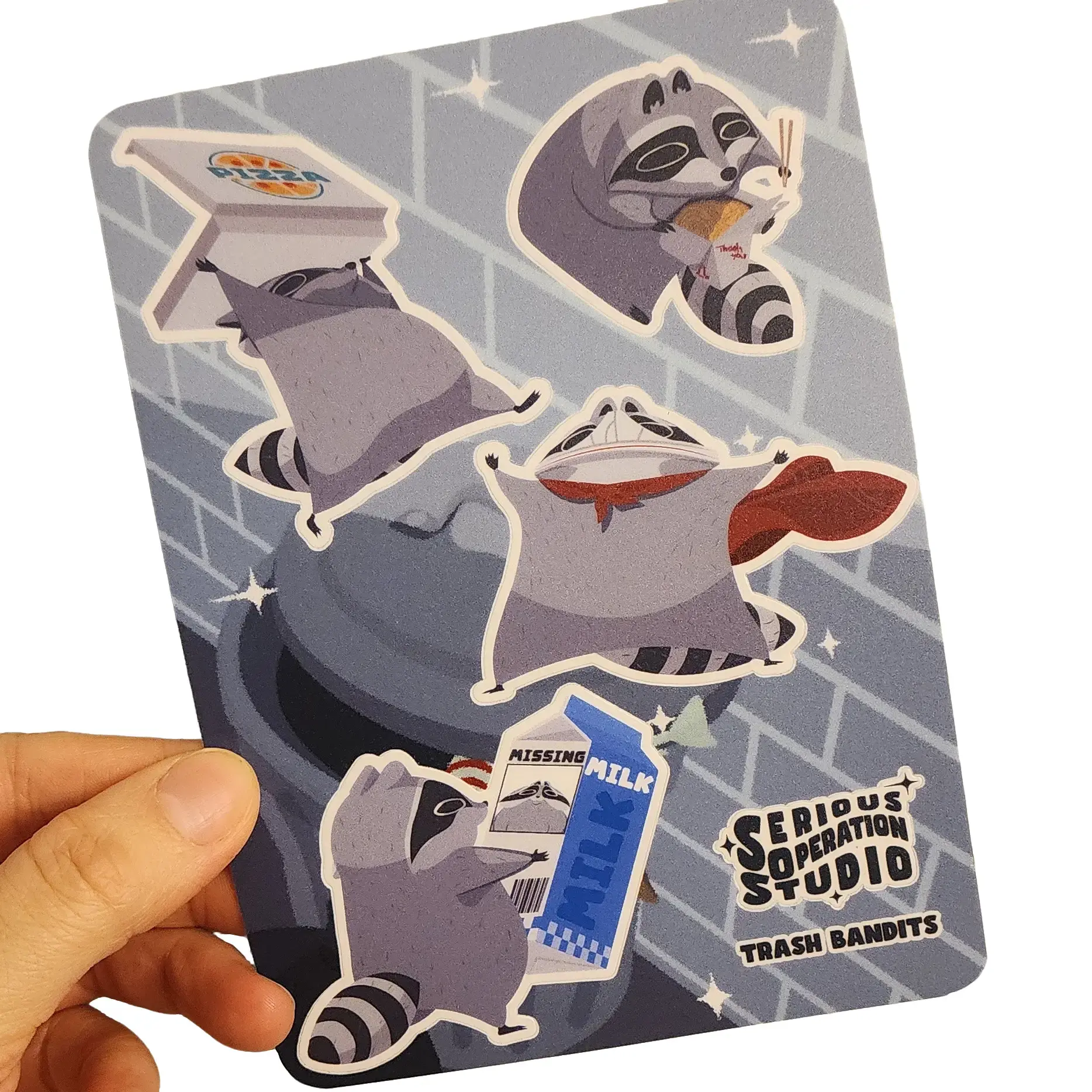 Trash Bandits Vinyl Sticker Sheet - Perfect for Laptops, Water Bottles and More