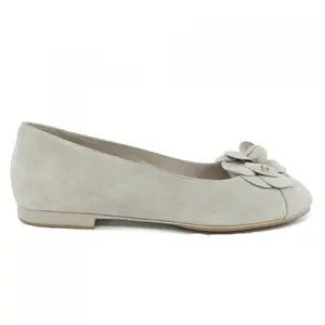 Pre-owned CHANEL Suede Small Leather Goods Ballerina Calfskin Flats
