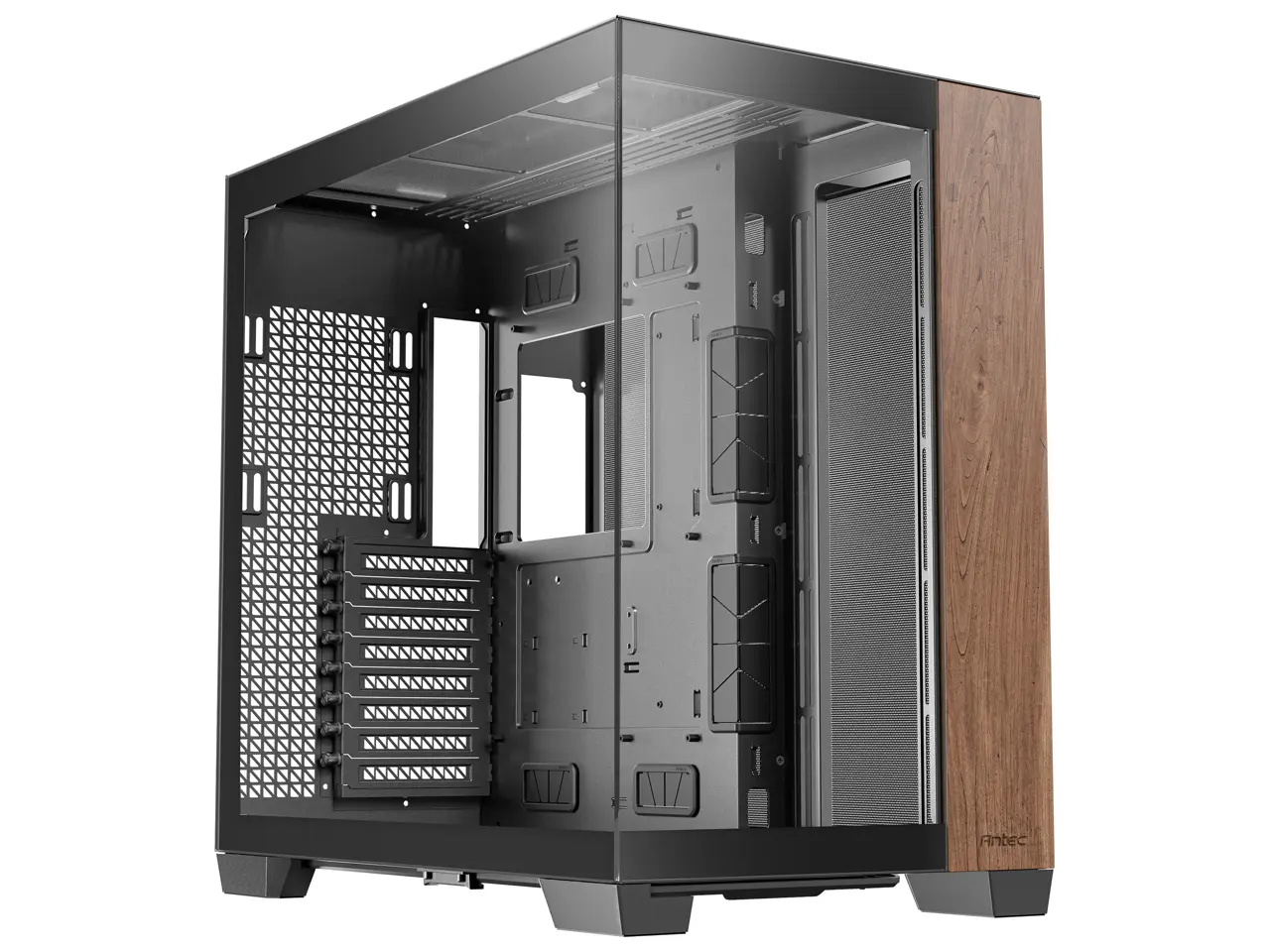 Antec C8 Wood, Fans not Included, Wooden Front Panel, Dual-chamber Layout, Type-C, 360mm Radiator Support, Seamless TG Front & Side Panels, RTX 40 compatible, Full-Tower E-ATX PC Case