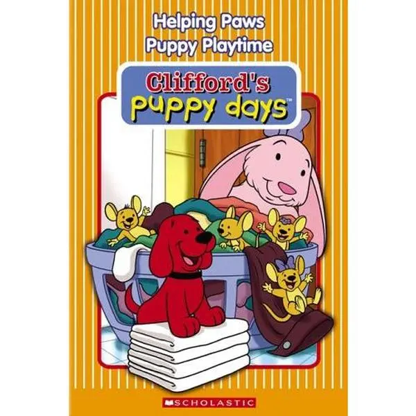 Used Book - Clifford Puppy Days: Helping Paws-Puppy Playtime (2003 Release DVD, English), Early Children's Literature, Good Condition, Introduces Kids To Clifford
