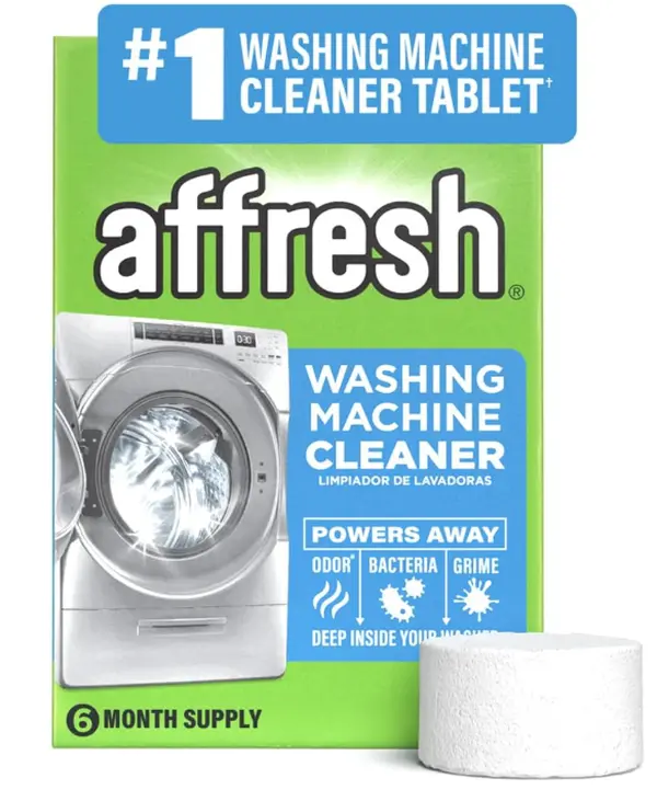 Affresh Washing Machine Cleaner, Helps Power Away Odor Causing Bacteria & Grime Deep Inside Pump, Valve & Hoses, 6 Time Release Tablets, 6 Month Supply