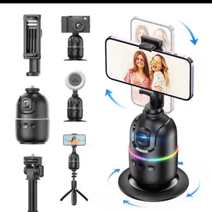 Selfieshow P03 Gimbal Stabilizer 360 Rotation Follow Focus Auto Face Tracking Tripod Desktop Cell Phone Holder for Live/Photo
