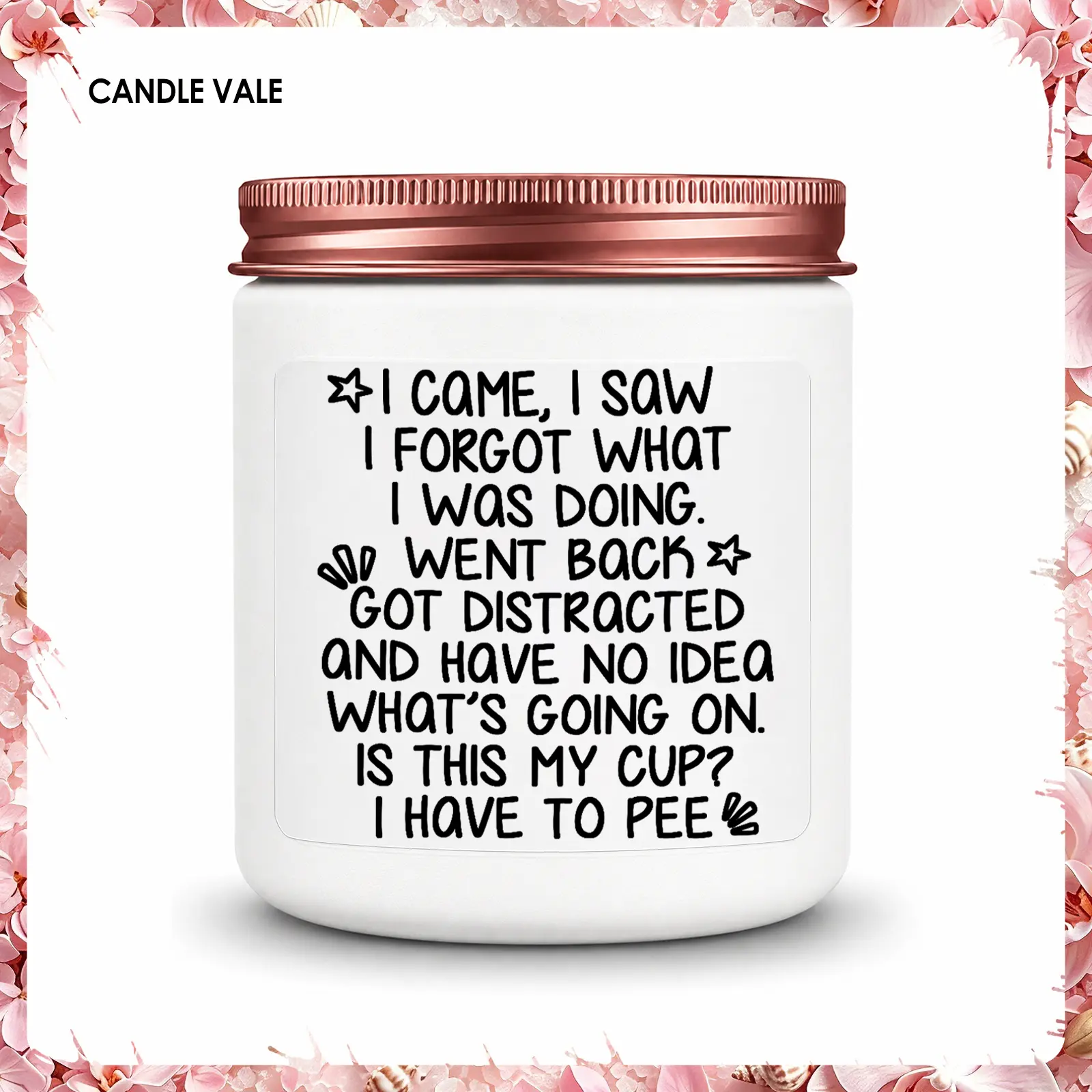 1Pc Handmade Soy Candle, Funny Forgetful Scented Candle, Natural Soy Wax, Gift For Mom Coworker Friend Teacher Nurse, Bathroom Bedroom Living Room Decor, Birthday Christmas Mother’s Day Holiday Candle, Cotton Wick, Hand Poured
