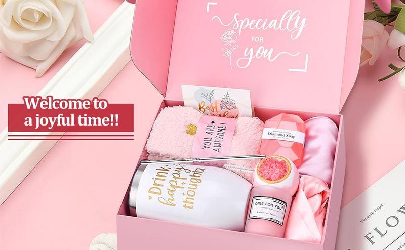 Gift Baskets for Women: Stocking Stuffers for Women Teen Girls Christmas Valentines Day Happy Birthday Mothers Day Gifts for Mom Her Friend Sister Wife Grandma Coffee Mug Set