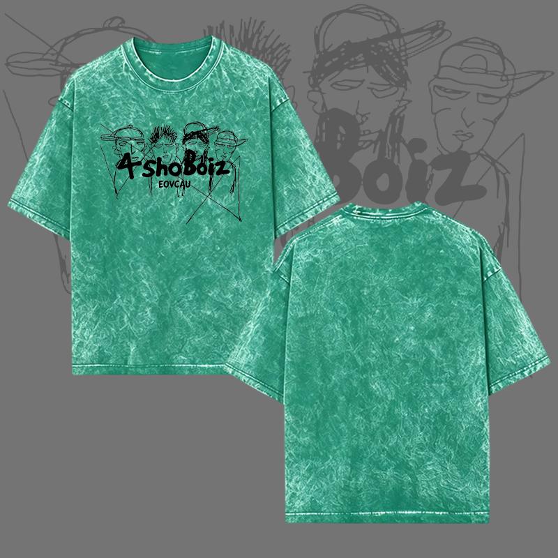 [EOVCAU][Sale Up To 60%]Lngshot Kpop Boy Group Shirt, Gen 5 Kpop shirt, Kpop Inspired T-Shirt, Gift for Women Men，4shoBoiz Vintage Acid Wash Oversized Tee - Streetwear Hip-Hop Sketch Graphic T-Shirt，Y2K Aesthetic Rap Group Graphic Tee #HipHopStreetwear