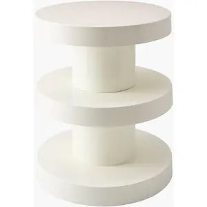 Beige Modern End Table for sofa or lounge seating