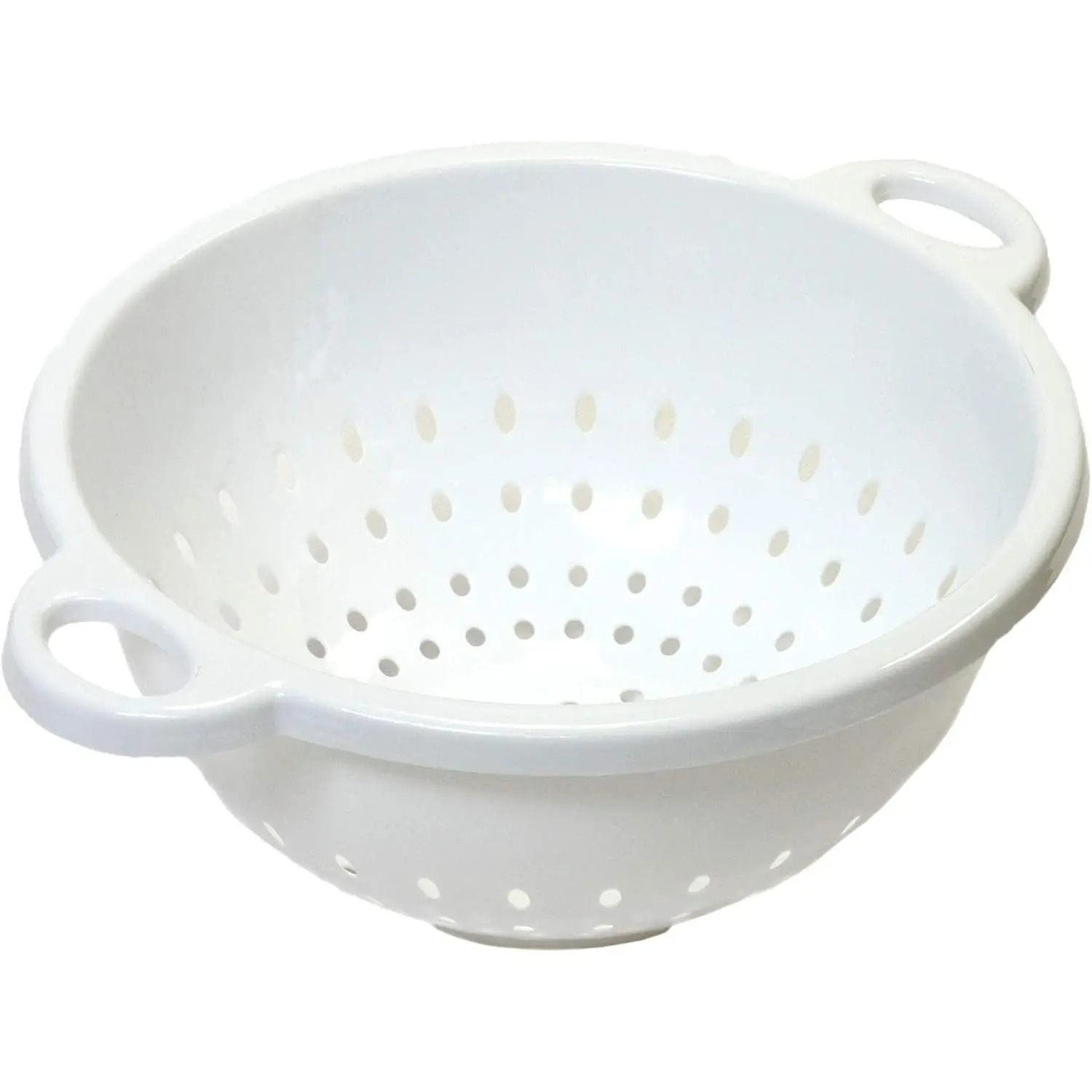 Chef Craft Select Plastic Deep Colander, 11x5 inch 5 quart, White