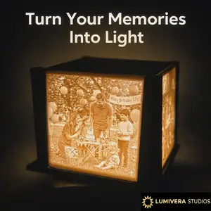 LumaCube Memory Photo Cube | Make Your Memories Glow
