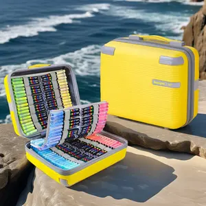 360 Color Acrylic Paint Soft Tip Marker Set, Waterproof Quick Dry Markers, Creative DIY Drawing Graffiti Stickers Poster, Art Design Gift Stationery