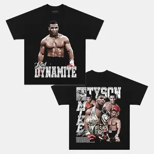 Mike Tyson V2 Graphic Tee, Unisex Double Sided Shirt, Using 100% Cotton, Gift For Fans