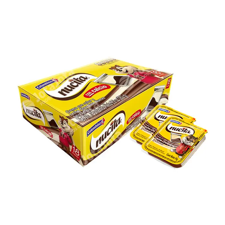 Colombina - Nucita - Chocolate Hazelnut Flavored Spread - Box with 18 Units total product weight 252 g - sweet snacks