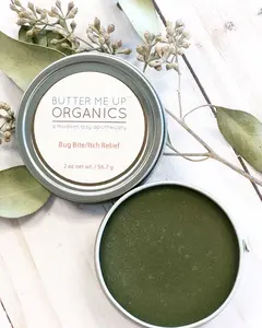 Butter Me Up Organics Bug Bite & Itch Relief Cream - Soothing Organic Formula with Lavender Oil & Calendula Olive Oil - 2 oz
