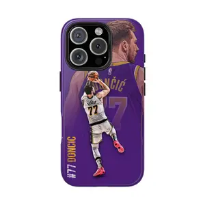 Luka Doncic Dallas Basketball Sports Athlete Game Day Team Fan Merch Art Tough Case for iPhone 17 Pro Max 16 Air 15 Plus 14 13 12 11 Mini Game Day Aesthetic Rugged Armor Shell Case