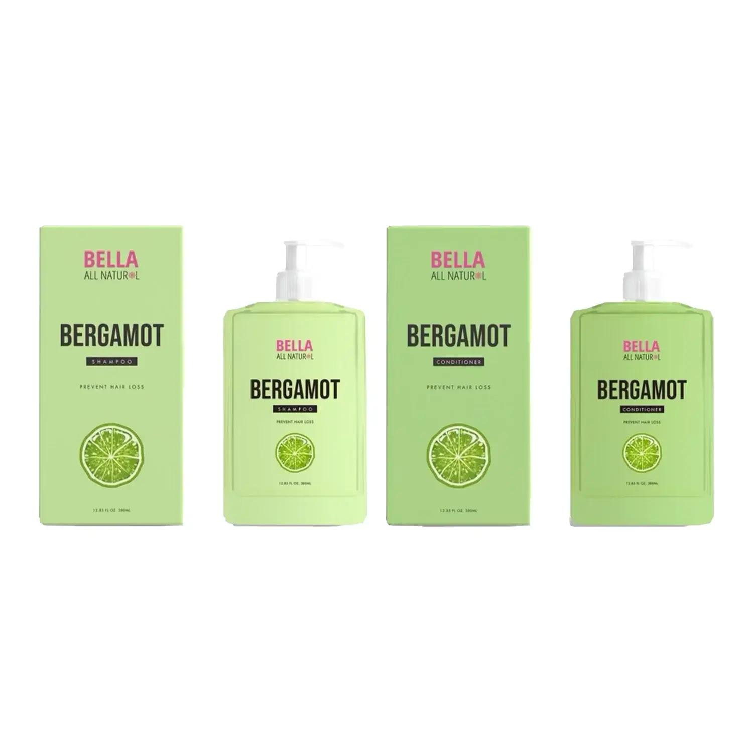 Bella All Natural Bergamota Shampoo & Conditioner Bella All Natural Bergamota Shampoo & Conditioner