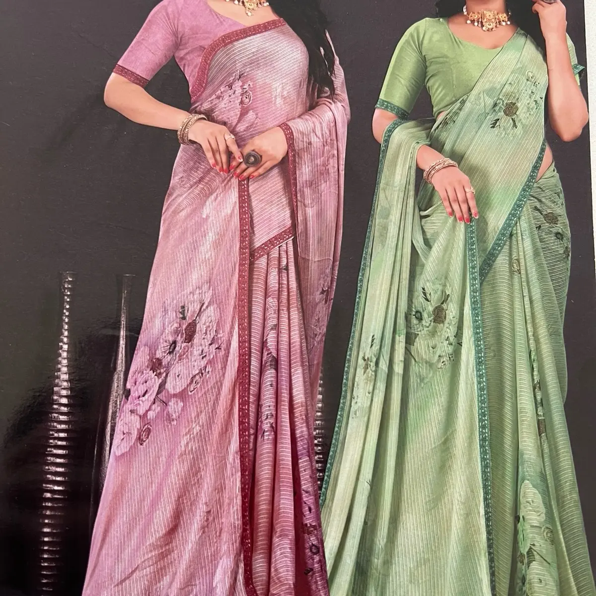 Siffon saree pure