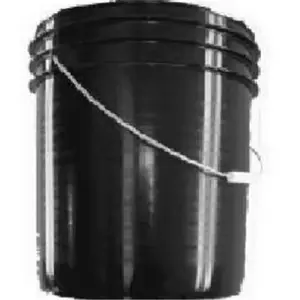 Leaktite B5GSKD 5 Gallon Plastic Pail - Black, Industrial, 5 Gallon Bucket