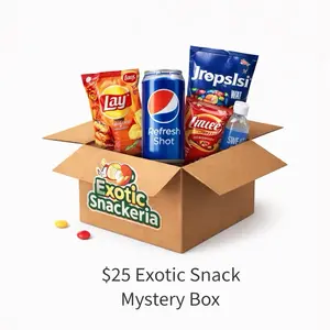 Exotic Snack Box - $25 Full-Size Snacks - 5 Unique Asian Snacks & Drinks - TikTok Shop Exclusive Variety Pack Assorted Bulk Imported Bundle Gift Mega