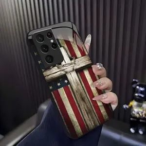 Patriotic American Flag Eagle Phone Case for 【Galaxy S21 Ultra 5g】 | Shockproof USA Design Cover 666