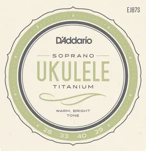 D'Addario EJ87S Titanium Ukulele Strings, Soprano