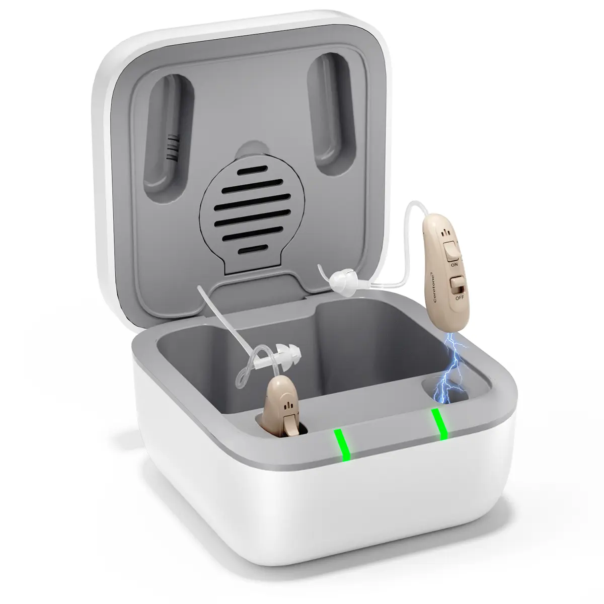 Ceretone Solid Hearing Aids, OTC Hearing Aids Rechargeable for Seniors with Superior Sound, Discreet & Light Weight, Great Gift