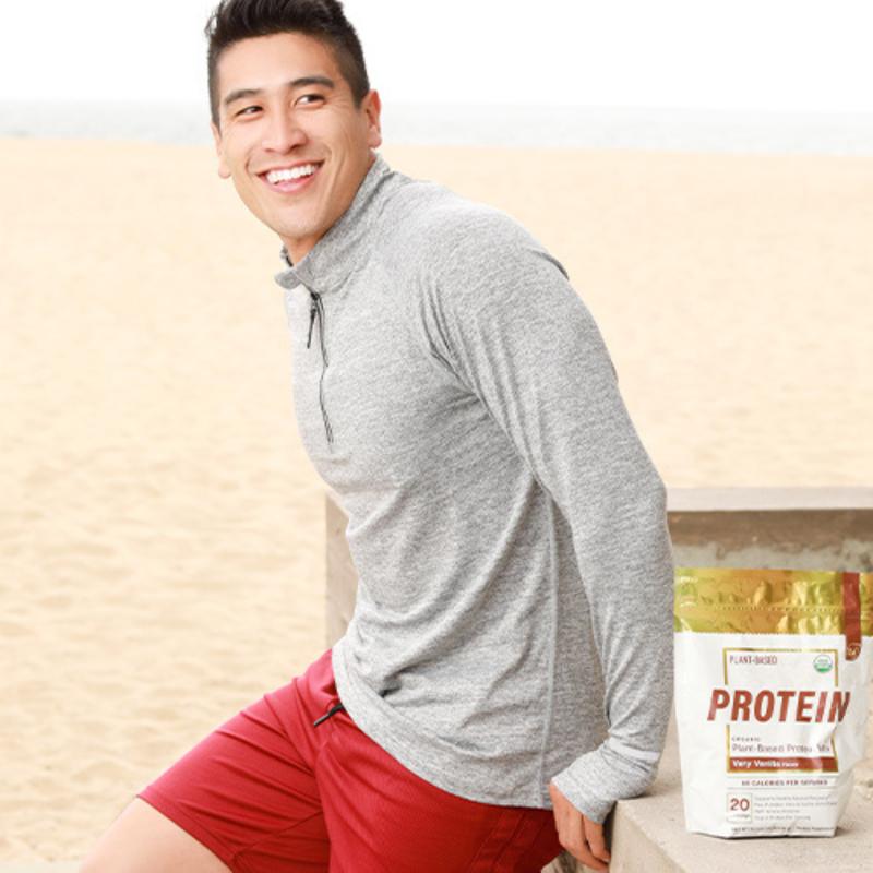 Essential Elements Very Vanilla Vegan Protein Powder - Pea, Pumpkin, Rice & Sacha Inchi Protein - Supports Healthy Muscle Recovery - 15g Protein per Serving and Acacia Prebiotic