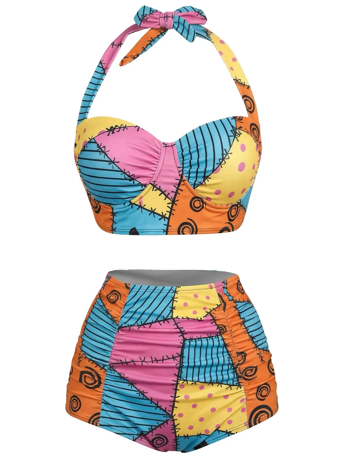 1950s Sally Lace-Up Halter Swimsuitsummer outfits beach essentials vacation outfits Fashion Beachwear Swimwear 1950s Sally Lace-Up Halter Swimsuitsummer outfits beach essentials vacation outfits Fashion Beachwear Swimwear