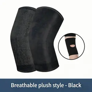 Warm Knee Sleeve Breathable Open-Back Fleece Support Non-Slip Compression Leg Sleeve for Sports Running Joint Warmth Relief