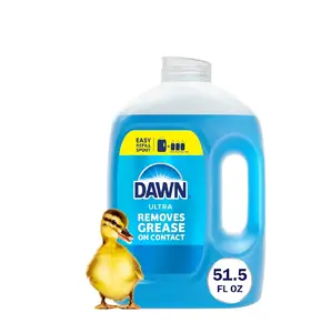 Dawn Ultra Original Dishwashing Liquid Dish Soap Refill Jug, 51.5 oz – Powerful Grease-Cutting Blue Dish Detergent