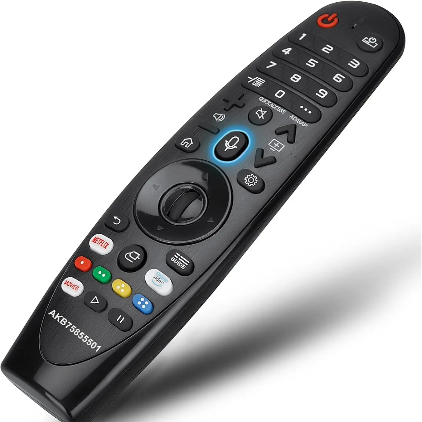 Universal Remote Control, 1 Count Batteries Required Replacement Remote Control for LG AN-MR20GA AN-MR19BA Smart TV with Wheel Control & Easy Navigation, Home Appliance Remote