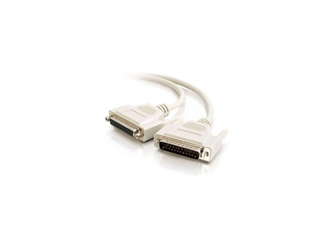 C2G 02656 DB25 M/F Serial RS232 Extension Cable, Beige (10 Feet, 3.04 Meters)
