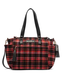 Gemini Convertible Backpack - Tartan Rouge Wool - [OUTLET FINAL SALE]