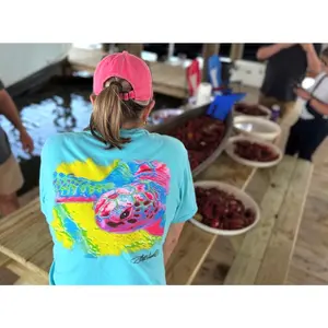 Sea Turtle – Comfort Color Cotton T-Shirt (Pink or Blue)