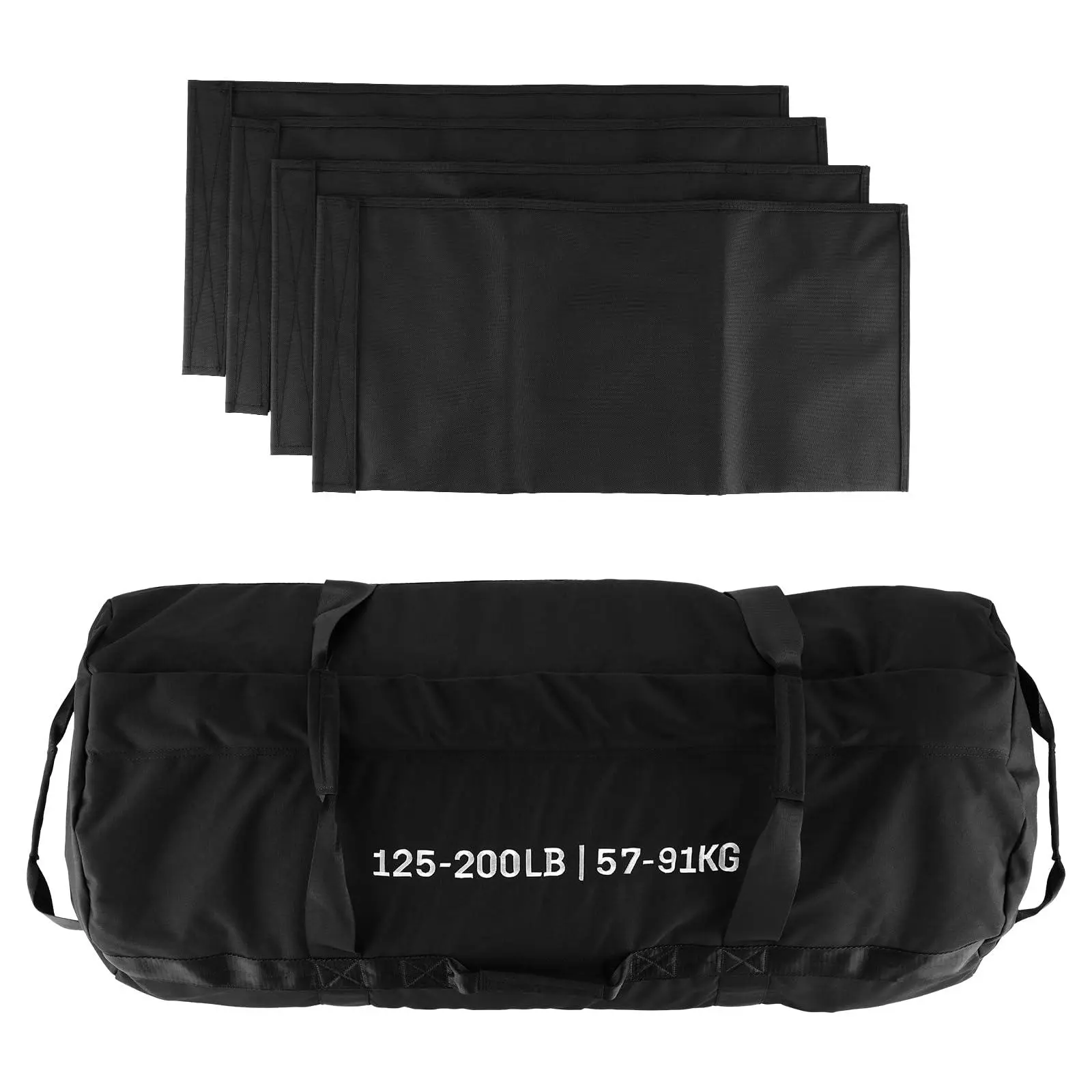 Adjustable Sand Bags for Working Out,Sandbags for Workout for Yoga, Strength Training and Full-Body Workouts,125-200LB