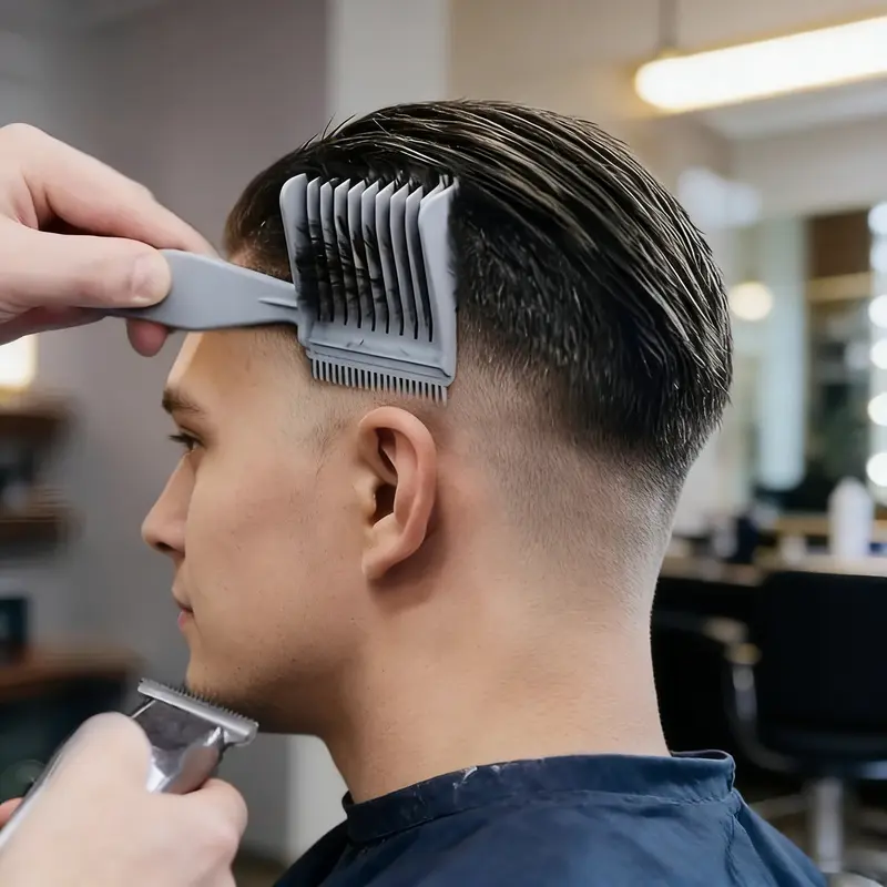 3PCS ABS Plastic Barber Fade Hair Detangling Comb Set - 25g Tangle-Free Gradient Combs, Ideal for Father’s Day Grooming for Dad’s Haircuts, Barber Fade Combs