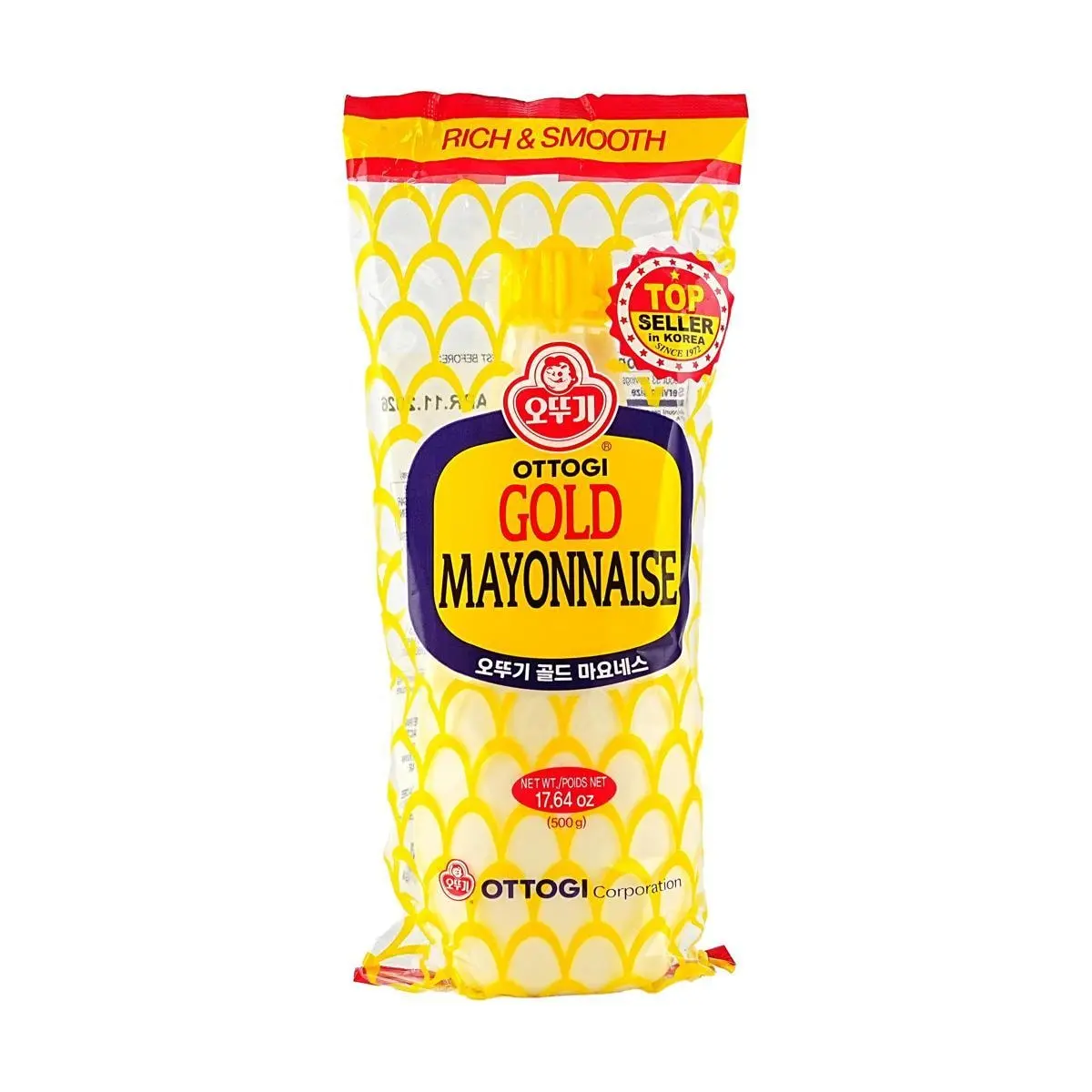 Ottogi Korean Jin Gold Mayonnaise 500g - Premium Sandwich, Burger, BBQ, Salad Dressing - Top Seller in Korea