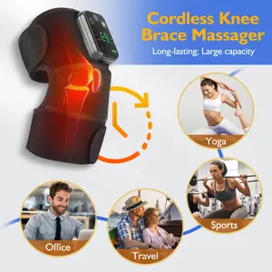 Heated Vibrating Knee Massager 1 Count Knee Shoulder Pad Thermal Compression USB Charging Pad, New Year and Winter Gift.Christmas gift, hot kneading vibrating massager, knee heater