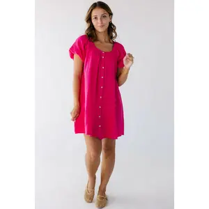 Brass & Roe Ellie Gauze Knee Dress TIKTOK