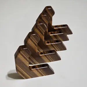 Archery Bow Display Hooks for the Wall (Sold Individually) Limited Quantity Walnut and Zebrawood