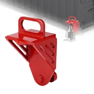 Shipping Container Jack Lug, with Handle, Safety Red Jack Leveling Attachment 74000lbs Construction Sites Storage Facilities Stability