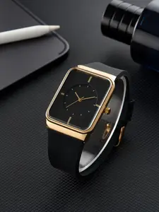 Men's Business Fashion Rectangular Dial Quartz Watch, Business Fashion Watches, Fashion Watch for Party, Daily Clothing Decor, Trendy All-match & Exquisite Watch for Birthday Gift, Modern Fashionable Wristwatch without Box, Square Dial Wristwatch