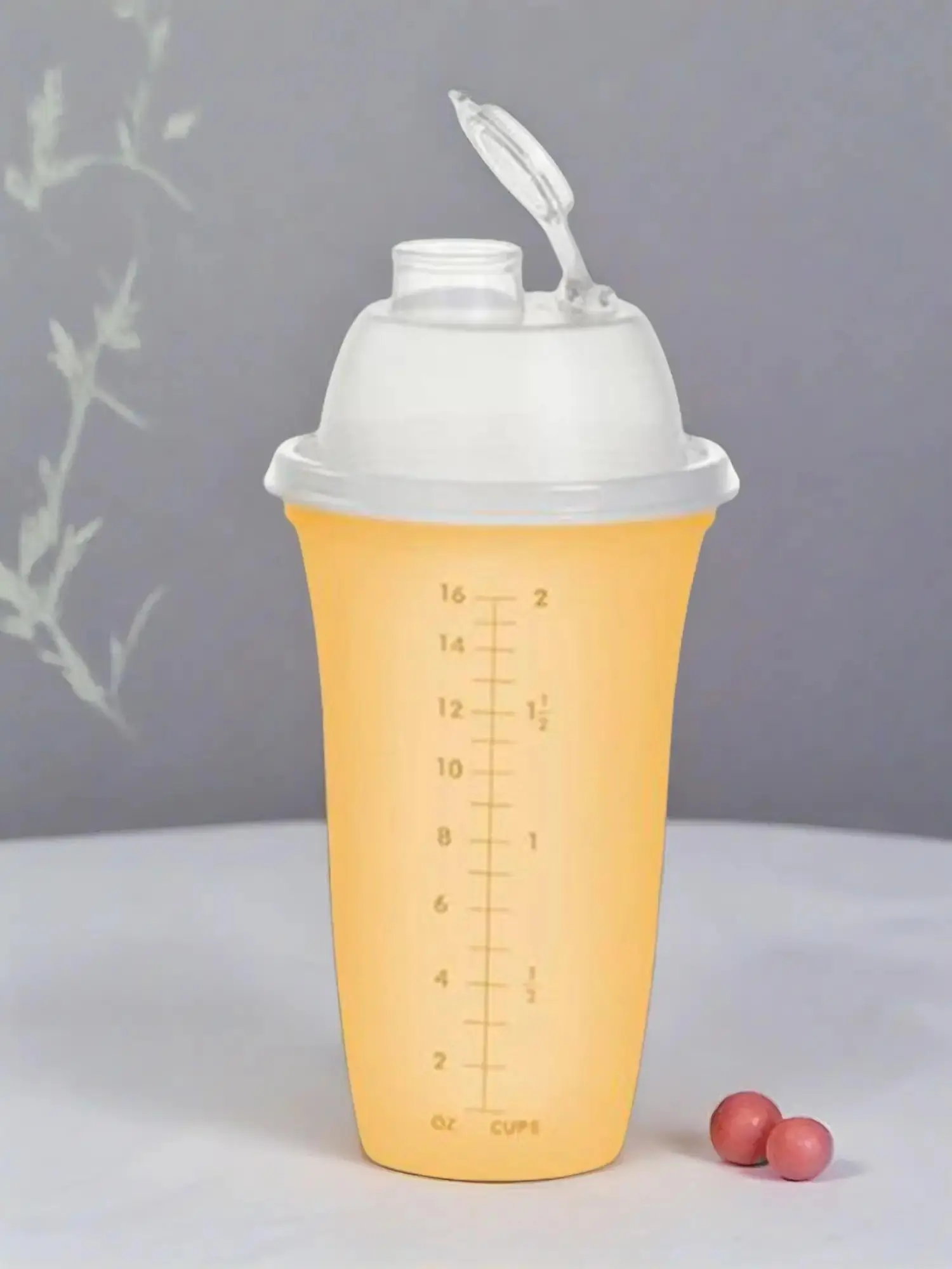 Classic Quick-Shake Reusable Portable Cylindrical Water Bottle Container - Kitchen Appliance for Fast, Convenient Mixing Drinks at Home or On the Go, Shake Mixer