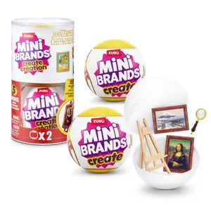 Mini Brands Create Mini Masterpieces Series 1, Capsule 2 Pack by ZURU, Real Miniature Masterpiece Creations Collectible Toy