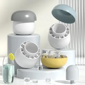 Trending Products 2025 New Arrivals Cylinder Silicone Ice Cube Tray Press Type Ice Cube Maker Basket