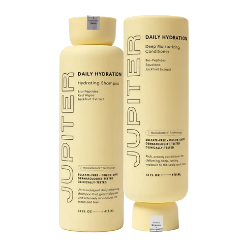 Jupiter Moisture Boost Duo with Hydrating Shampoo and Deep Moisturizing Conditioner for Dry Scalp, Flakes, and Tightness