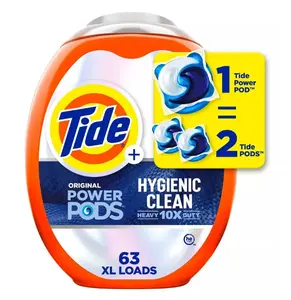Tide Original Hygienic Clean HE Compatible Heavy Duty Power Pods Laundry Detergent Soap Pacs