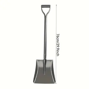 TOOL Horticultural Carbon Steel Shovel - Large Steel Shovel for Agricultural Use, Ideal for Garden Tools and Digging Handle